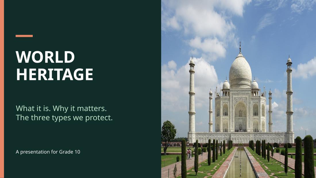 World Heritage presentation title slide